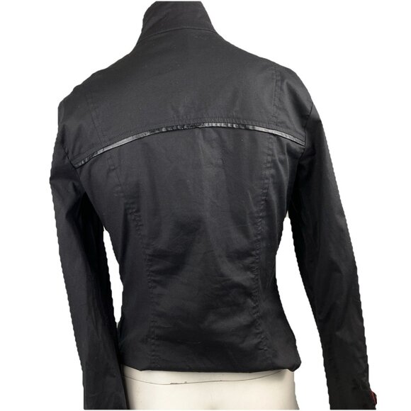 XL Vintage lip service vice Military Victorian Jacket Cyberpunk Goth Top Vampire - Picture 3 of 6